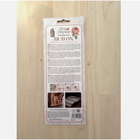 Stamperia Rose Parfum Rub-On Transfers – Borders & Perfume Theme (4" x 8.5") - Picture 4 of 5